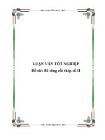 ĐỀ tài bê TÔNG cốt THÉP số II 