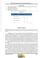 IBPS PO prelims set 1 