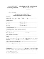 Biên bản vi phạm hành chính trong lĩnh vực giao thông đường bộ, đường sắt