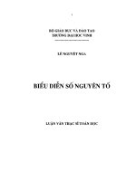 LUẬN văn BIỂU DIỄN số NGUYÊN tố 