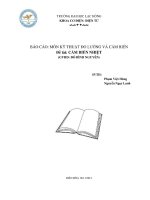 ĐỀ TÀI CẢM BIẾN NHIỆT