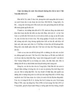 ĐỀ tài CUỘC vận ĐỘNG yêu nước THEO KHUYNH HƯỚNG dân CHỦ tư sản ở VIỆT NAM đầu THẾ kỉ XX 