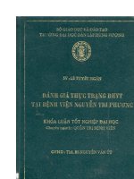 Đánh giá thực trạng BHYT tại bệnh viện nguyễn tri phương