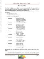 IBPS clerk prelims set 1 