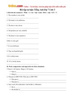 Bài tập Tiếng Anh lớp 7 Unit 3: At home Số 1