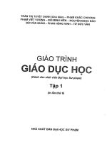 GIÁO TRÌNH GIÁO dục học tập 1