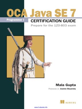 OCA java SE 7 programmer i certification guide