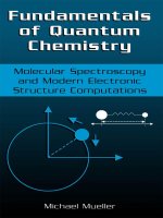 Fundamentals of Quantum Chemistry Molecular Spectroscopy and Modern Electronic Structure Computations  Michael P. Mueller