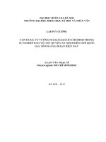 Vận dụng tư tưởng ngoại giao hồ chí minh trong sự nghiệp bảo vệ chủ quyền, an ninh biên giới quốc gia hiện nay 