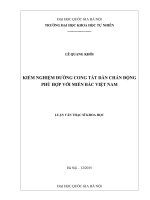 Kiểm nghiệm đường cong tắt dần chấn động phù hợp với miền bắc việt nam 