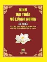 KINH đại THỪA vô LƯỢNG NGHĨA 
