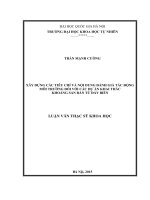 Xây dựng tiêu chí và nội dung báo cáo ĐTM trong hoạt động khai thác khoáng sản rắn đáy biển 