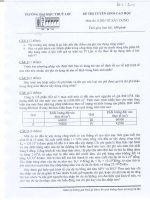 ĐỀ THI KINH TẾ XÂY DỰNG 2014 ĐỢT 1