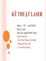 Báo cáo thuyết trình về KỸ THUẬT LASER