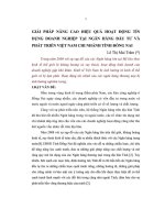 BÀI báo GIẢI PHÁP NÂNG CAO HIỆU QUẢ HOẠT ĐỘNG tín DỤNG DOANH NGHIỆP tại NGÂN HÀNG đầu tư và PHÁT TRIỂN VIỆT NAM CHI NHÁNH TỈNH ĐỒNG NAI 