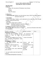 Giáo án Tiếng Anh 12 unit 16: The Association of Southest Asian nations