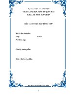 BÁO cáo THỰC tập TỔNG hợp tại CÔNG TY cổ PHẦN KIẾN TRÚC xây DỰNG THƯƠNG mại VIỆT NAM