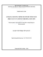 Áp dụng chương trình MCNP5 để tính toán hiệu suất của detector HPGe GEM 15p4 