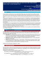 PHƯƠNG PHÁP GIẢI QUYẾT HIỆU QUẢ bài TOÁN PEPTIT TRONG THỰC tế đề THI HIỆN NAY