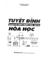 tuyệt đỉnh luyện đề thpt quốc gia môn hóa học  