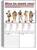 nice to meet you describing people 