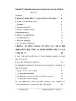 CHUYÊN đề HOÀN THIỆN CÔNG tác QUẢN TRỊ MARKETING tại CÔNG TY TNHH THƯƠNG mại và sản XUẤT nội THẤT hà vũ 