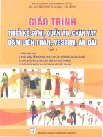 Giáo trình thiết kế sơ mi, quần âu, chân váy, đầm liền thân, veston, áo dài   tập 1   lê hải   cao bích hải
