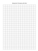 Mãu giấy thi VCĐ