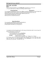 BAI TAP ACCESS CÓ LỜI GIẢI