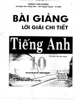 Bai giang tieng anh 10