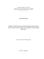 Nghiên cứu đánh giá tài nguyên địa hình karst vịnh hạ long và bái tử long tỉnh quảng ninh phục vụ phát triển bền vững 