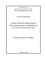Ý thức nữ quyền trong thơ nữ việt nam giai đoạn từ 1986 đến nay (qua một số trường hợp tiêu biểu)