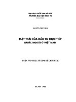 LUẬN văn mặt TRÁI của đầu tư TRỰC TIẾP nước NGOÀI ở VIỆT NAM 