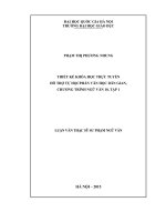 Thiết kế khóa học trực tuyến hỗ trợ tự học phần văn học dân gian (chương trình ngữvăn 10, tập 1) 