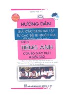 Hướng dẫn giải các dạng bài tập từ các đề thi quốc gia môn tiếng anh 