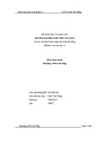 ĐỀ án KINH DOANH NHÀ HÀNG APPLE đà NẴNG 