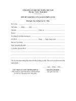 Đơn đề nghị đổi, cấp lại giấy phép lái xe quân sự