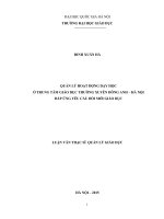 Quản lý hoạt động dạy học ở trung tâm giáo dục thường xuyên đông anh   hà nội đáp ứng yêu cầu đổi mới giáo dục 