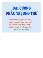 CHUYÊN đề đại CƯƠNG PHẪU TRỊ UNG THƯ 