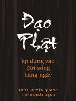 ĐẠO PHẬT áp DỤNG vào đời SỐNG HÀNG NGÀY 