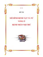 MÔ HÌNH BỆNH tật và tử VONG ở BỆNH NHÂN nội TRÚ 