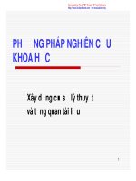 bài giảng môn phương pháp nghiên cứu khoa học bài 4 xây dựng cở sở lý thuyết và tổng quan tài liệu 