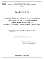 Vận dụng mô hình dạy học điều tra vào dạy chương “cảm ứng điện từ” vật lý 11 nâng cao nhằm tích cực hóa hoạt động học tập và rèn luyện kĩ năng làm việc hợp tác cho học sinh 