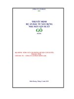 ĐỀ tài dự án đầu tư xây DỰNG NHÀ máy sản XUẤT gỗ tại xóm 4 xã cẩm THĂNG, HUYỆN cẩm XUYÊN, TỈNH hà TĨNH 