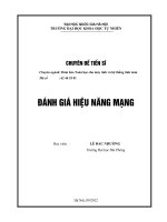 Chuyên đề  đánh giá hiệu năng mạng