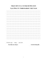 Báo cáo thực tập  Hoàn thiện công tác thực hiện 5S tại công ty TNHH Daikou Việt Nam