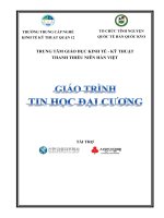 Giáo trình Tin học đại cương