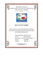 BÁO cáo THỰC TRẠNG và các GIẢI PHÁP hạn CHẾ THANH TOÁN BẰNG TIỀN mặt 