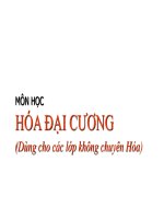 Bài giảng hóa đại cương chương 1