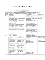 Giáo án Tiếng Anh 12 unit 15: Women in the society